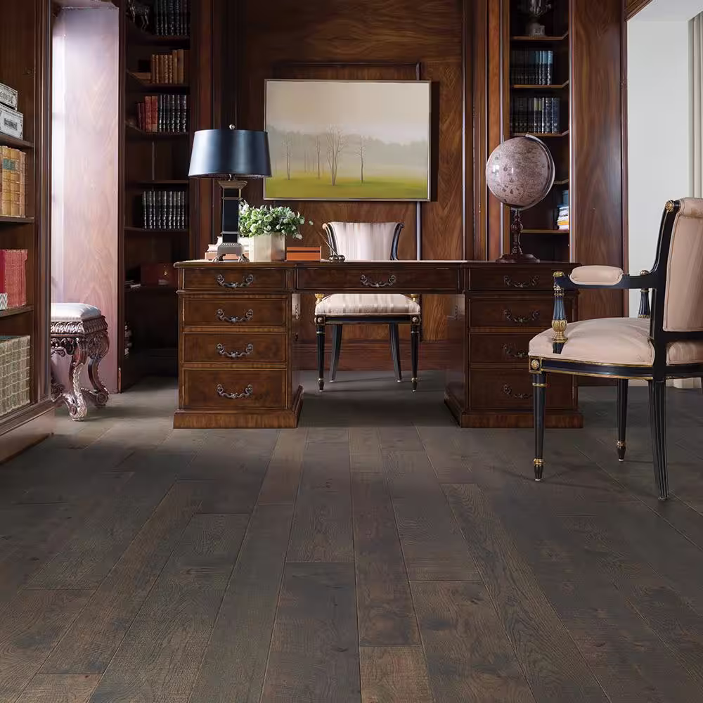 Malibu Wide Plank Carmel Hickory 3/8 in. T x 6 in. W Distressed Engineered Hardwood Flooring (19.8 sqft/case)