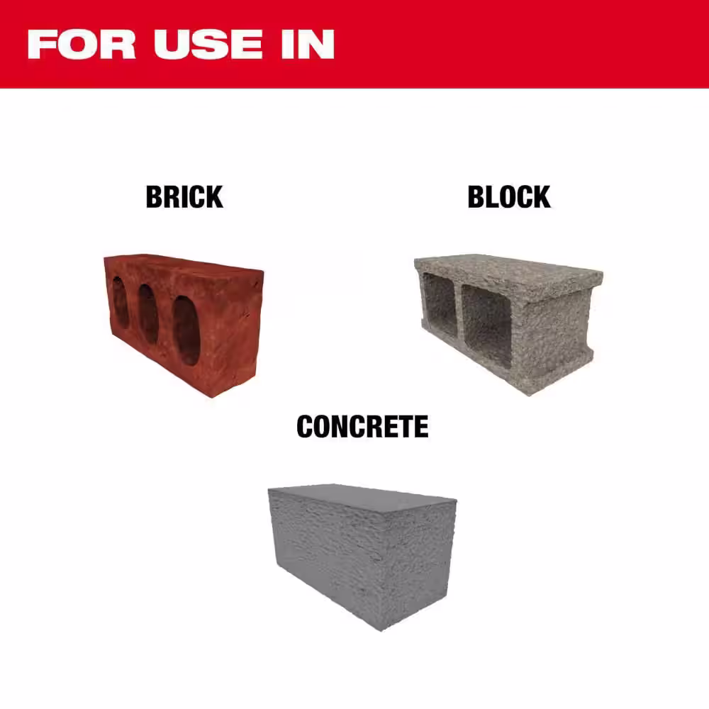 Milwaukee 3/4 in. x 12 in. 2-Cutter SDS Carbide Bit