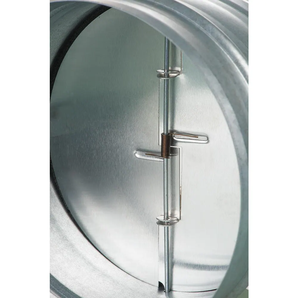 VENTS-US 6 in. Galvanized Back-Draft Damper with Rubber Seal