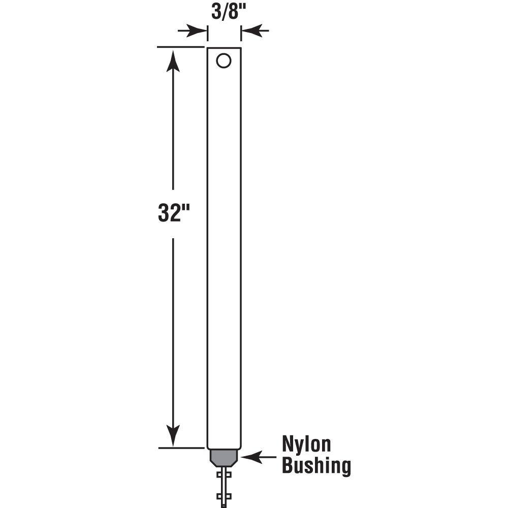 Prime-Line 32 in. Spiral Tilt Balance, Red Tip (Single Pack)