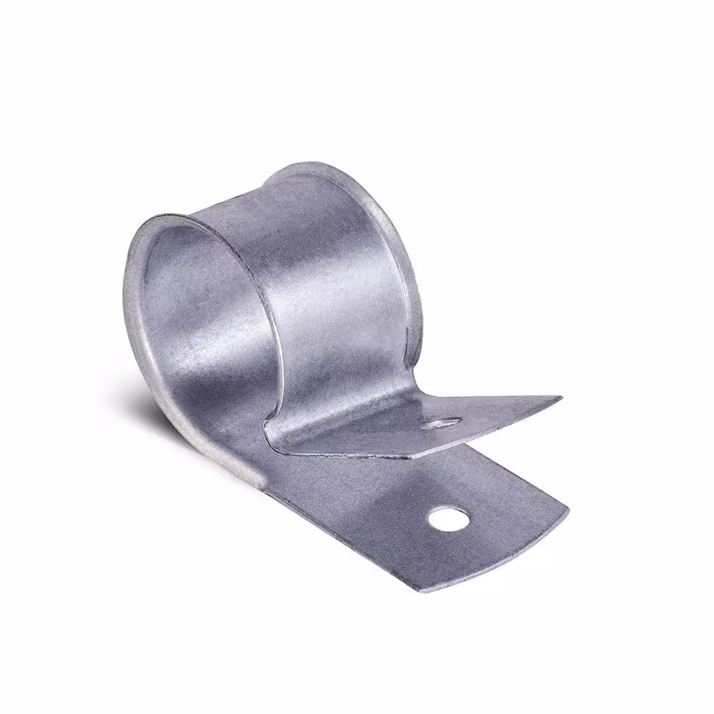 The Plumber's Choice 2 in. Steel Cable Clamp Hangs Tubing Wiring Ropes for PEX Plumbing Marine Automobile Galvanized